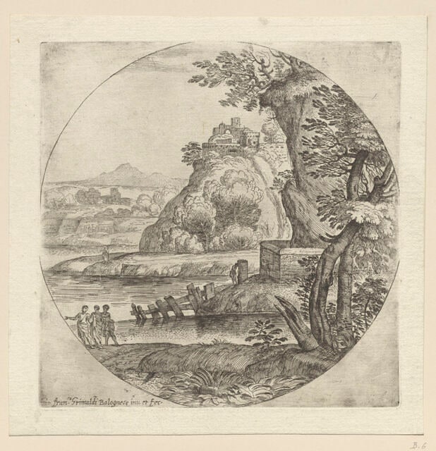 Paysages et scènes mythologiques
