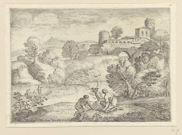 Paysages et scènes mythologiques