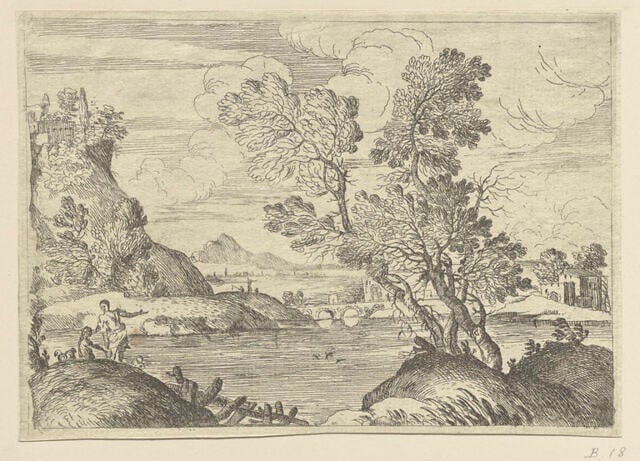 Paysages et scènes mythologiques