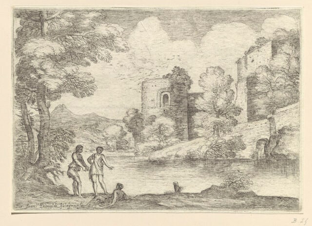 Paysages et scènes mythologiques