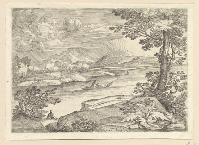 Paysages et scènes mythologiques