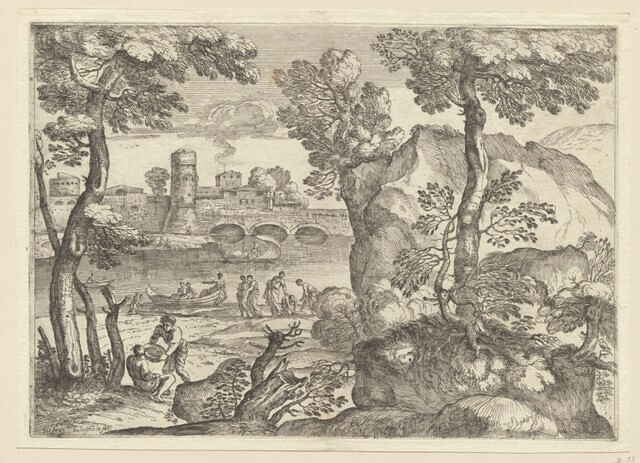 Paysages et scènes mythologiques