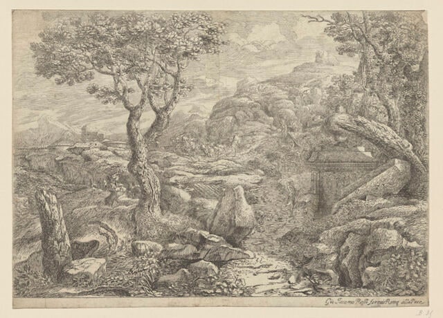 Paysages et scènes mythologiques