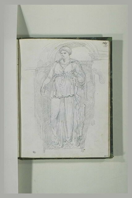 Statue de femme drapée, d'après l'antique