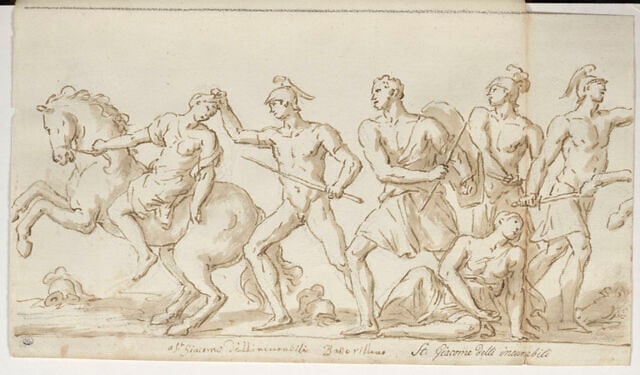 Le Combat des Amazones contre Achille et Ulysse (?)