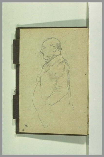 Etude d'un homme vu à mi-corps et de profil