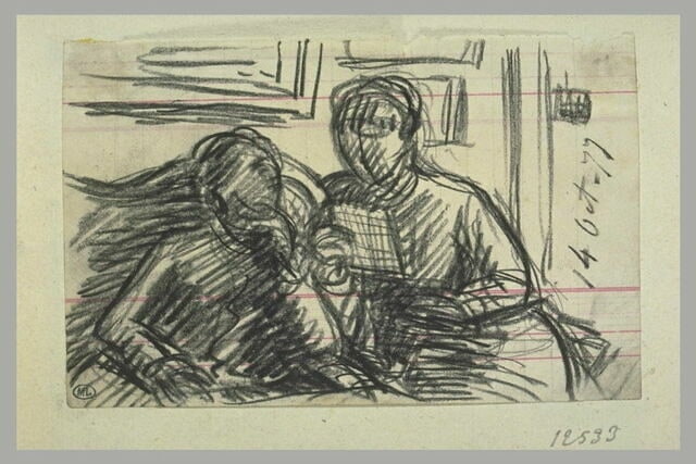 Deux femmes assises