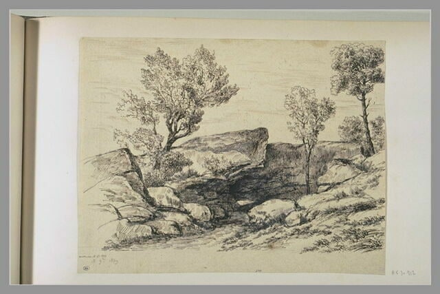 Cours d'eau entre les rochers