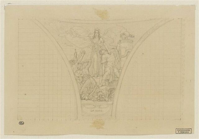 Etude pour un écoinçon du Panthéon : 'la Mort'