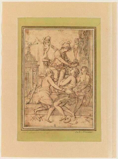 Les Beaux-Arts couronnés par Minerve