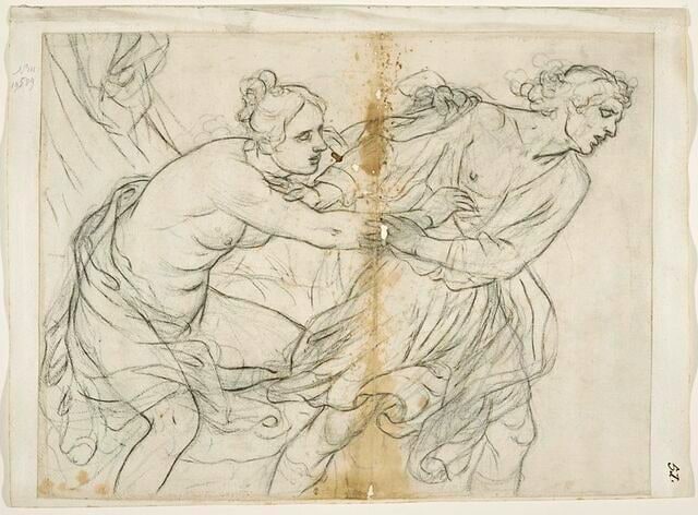 Homme enlevant une jeune femme