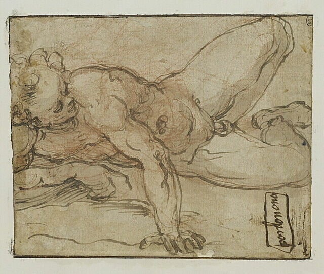 Etude d'homme nu couché