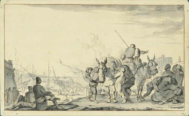 Repos d'une caravane