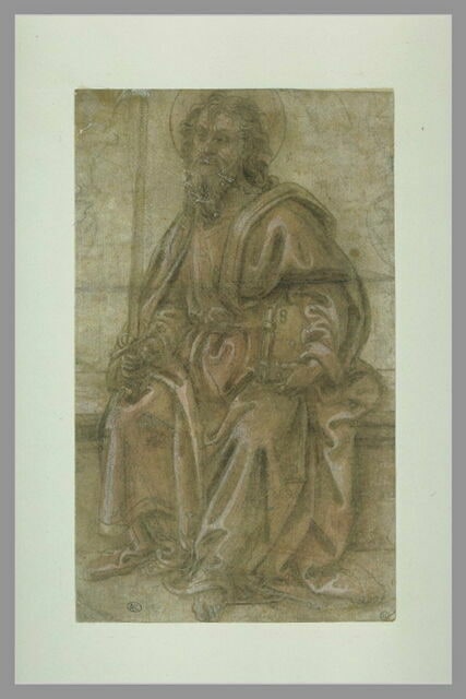 Saint Paul assis, tenant l'épée nue et le livre