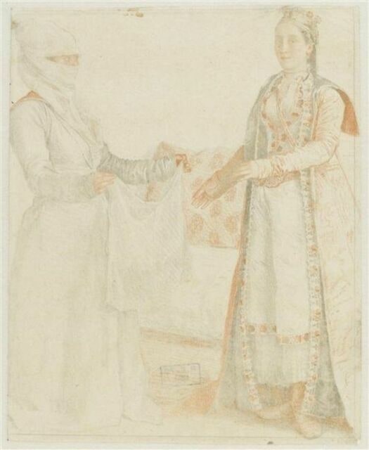 Dame franque de Galata et son esclave
