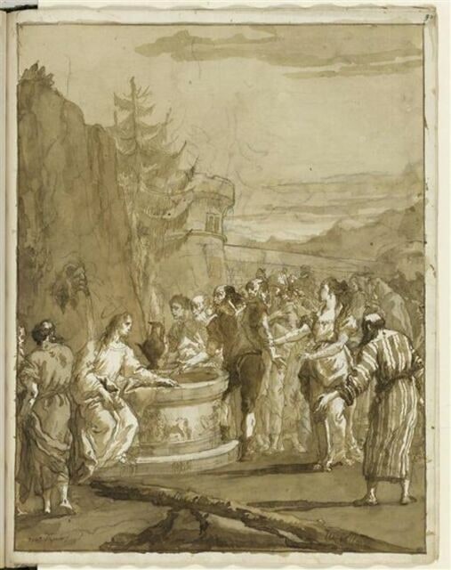 Le Christ et les habitants de Sichar (?)