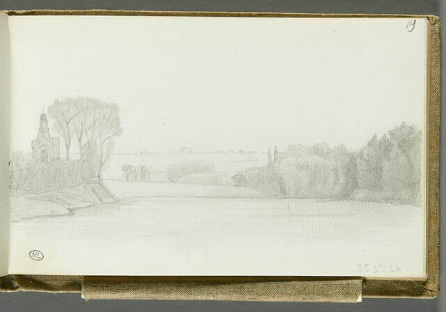 Paysage de campagne avec une église