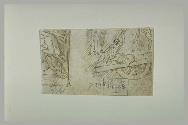 Un centaure sur un char, et étude d'un bas-relief, d'après l'antique