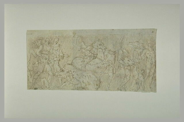 La chasse au sanglier de Calydon, d'après un bas-relief antique