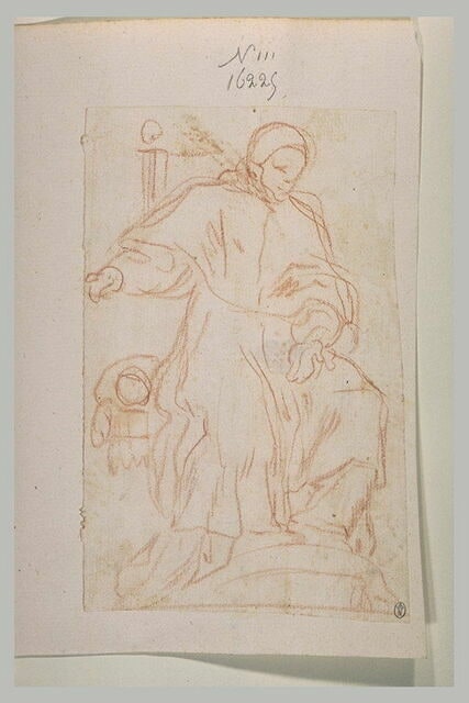 Religieux assis dans un fauteuil