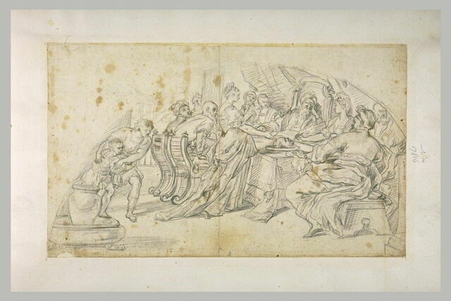Salomé apportant la tête de saint Jean-Baptiste à Hérode et Hérodiade