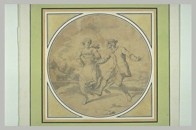 Un homme et une femme dansant