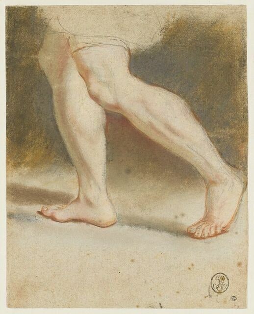 Homme vu de dos et étude de jambes