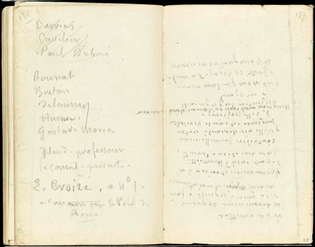 Notes manuscrites
