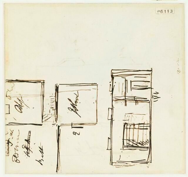 Plan des pièces de la maison de Hampstead