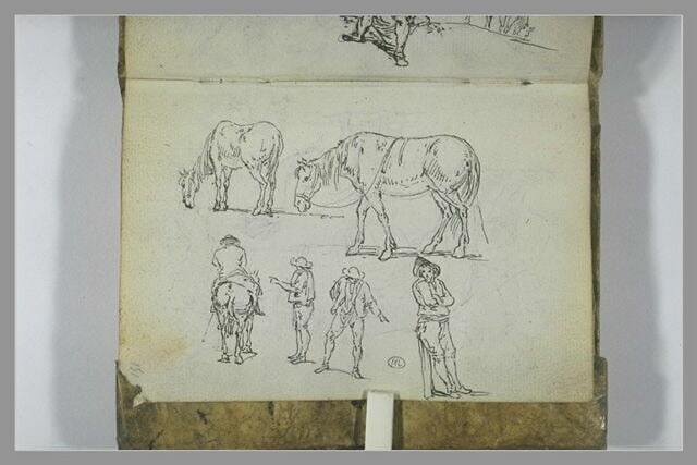 Etudes de paysans et de chevaux