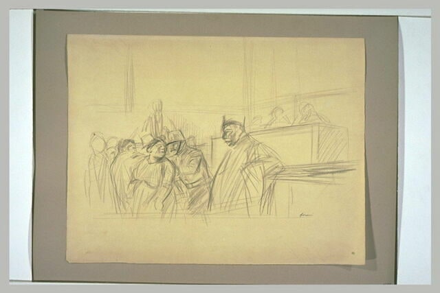 Scène de tribunal