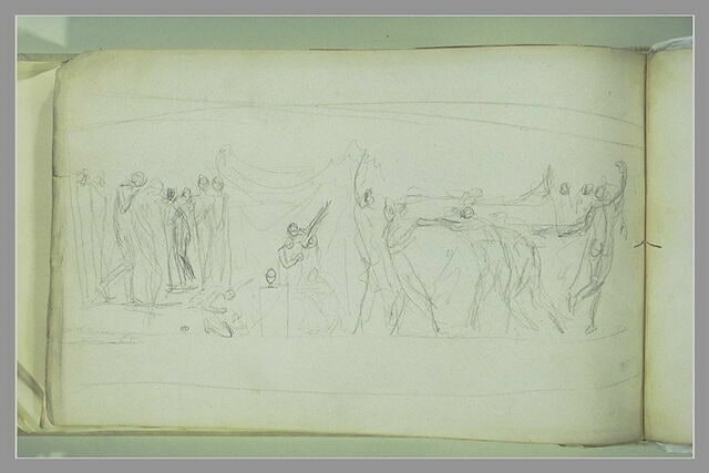 Croquis sommaire d'une grande composition