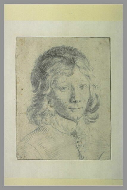 Tête de jeune homme, de face