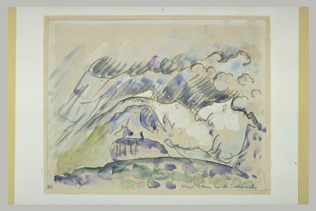 Le Mont-Blanc vu de Sallanches