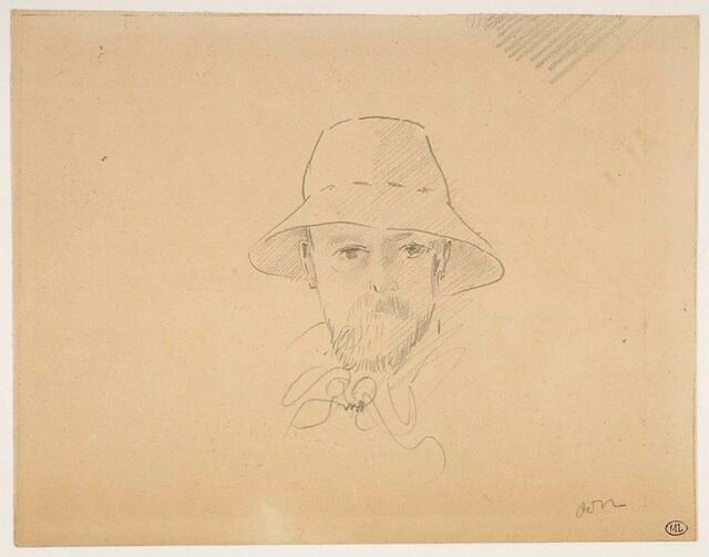 Portrait de l'artiste au chapeau de paille