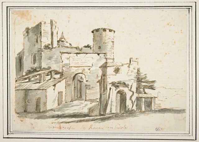 Porte fortifiée aux abords de Rome