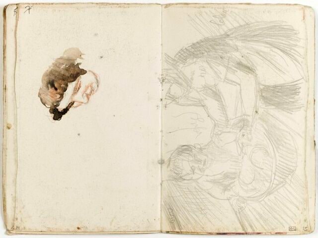 Esquisse d'un visage de femme