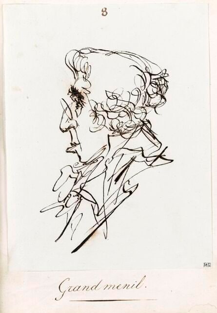 Portrait du comédien Jean-Baptiste de Grandmesnil