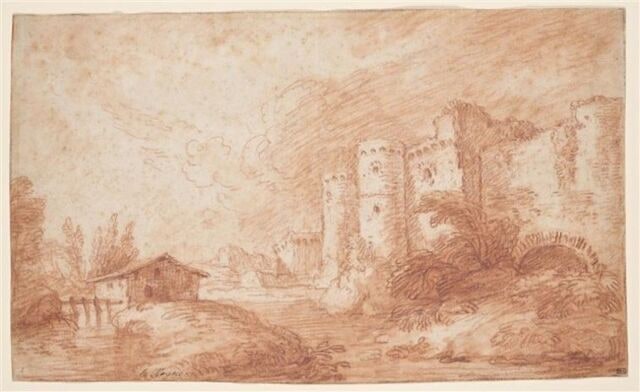 Paysage avec un château