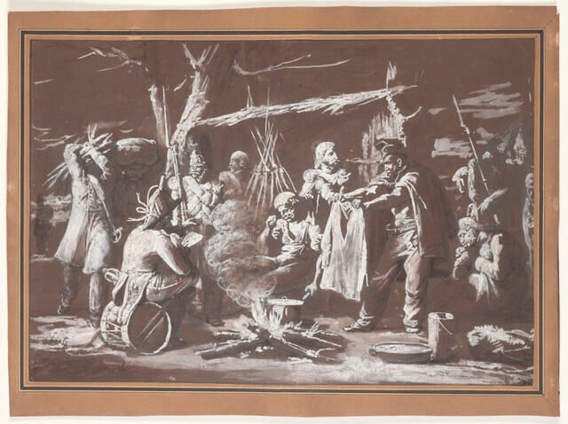 Scène de Bivouac