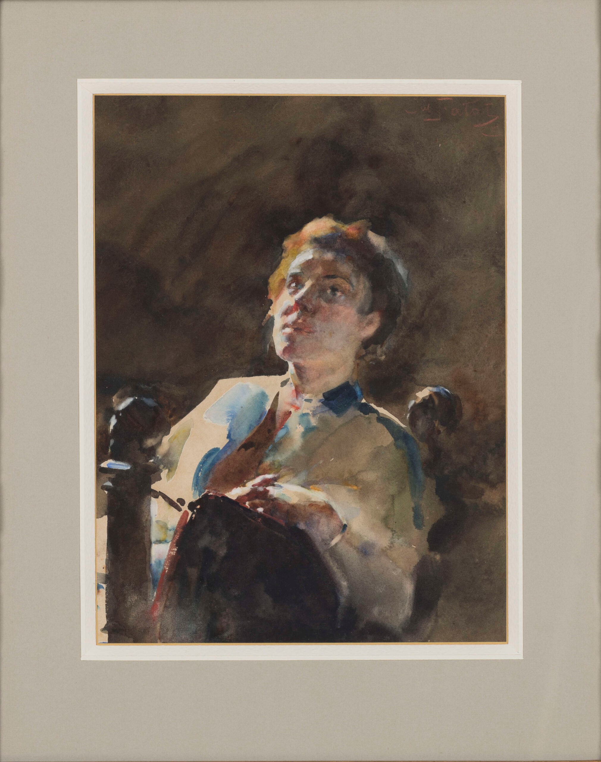 Portrait of the artist’s wife Luisa Comello
