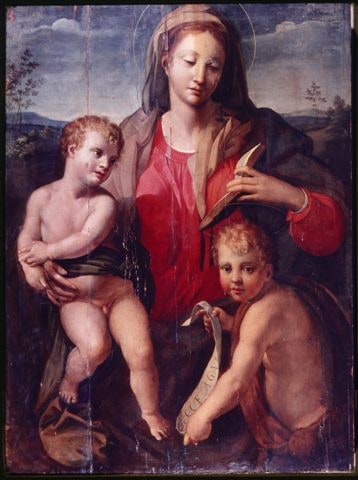 Madonna and Child with St John