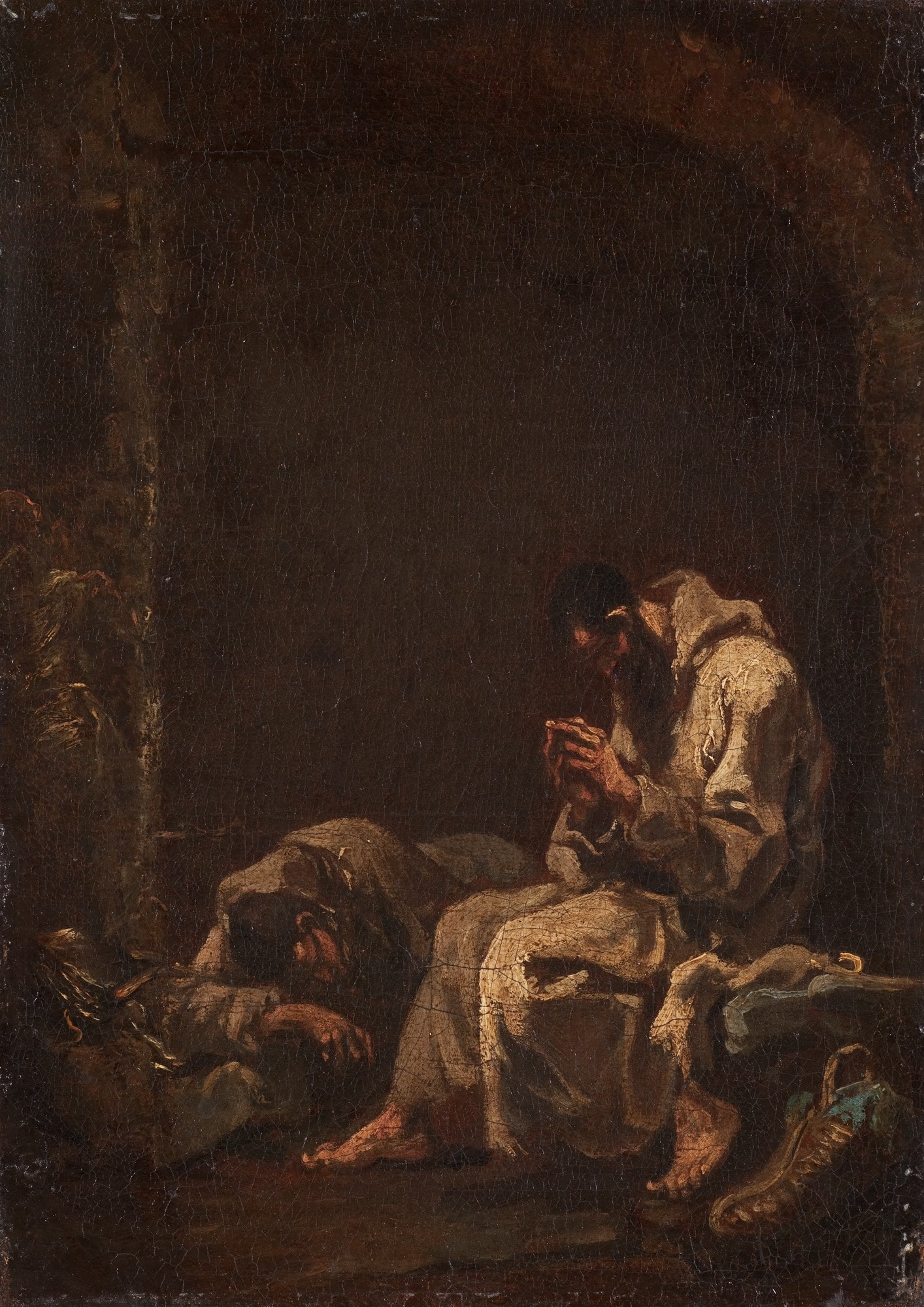 Two Praying Capuchins