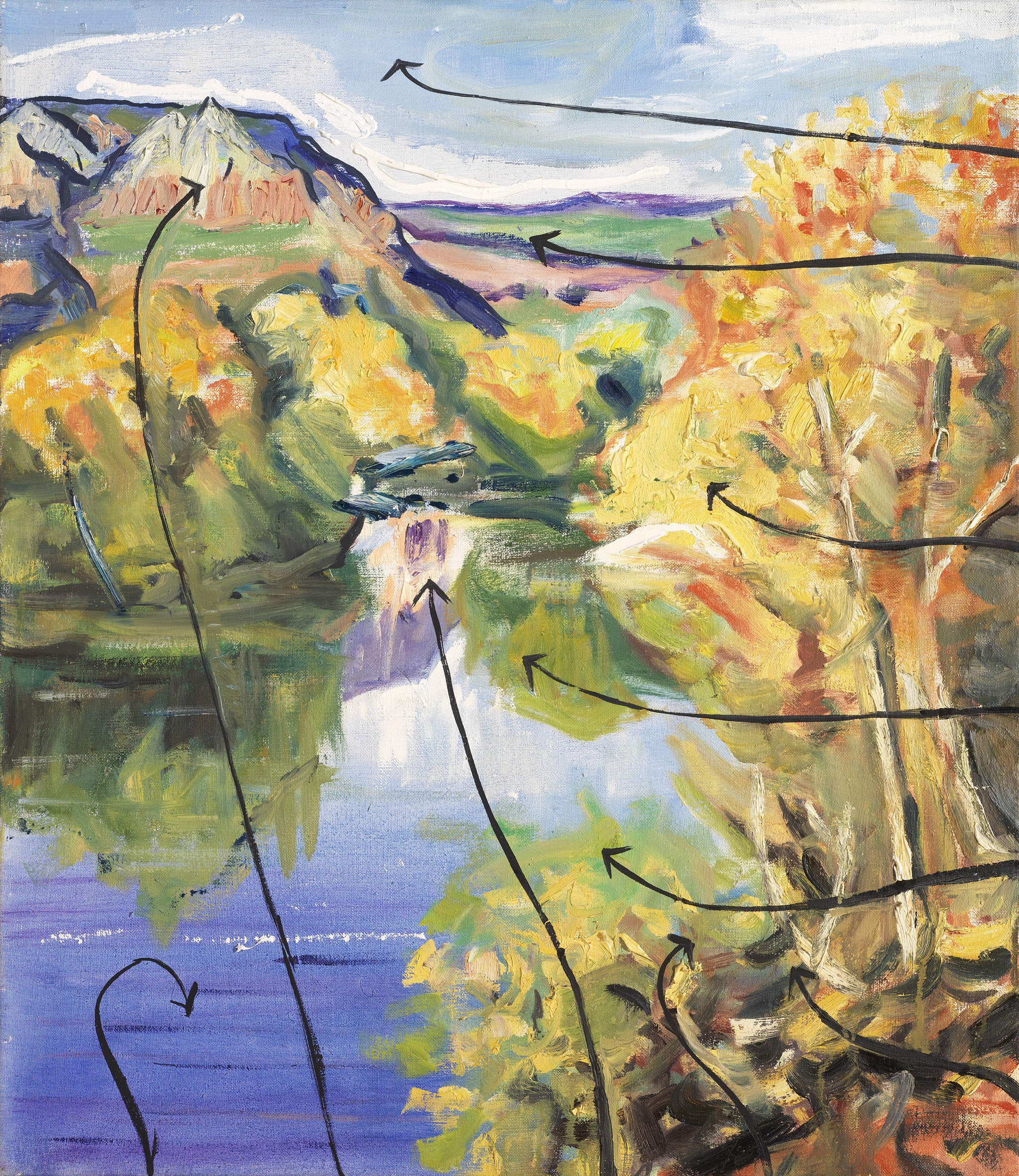 Untitled (Landscape with arrows)