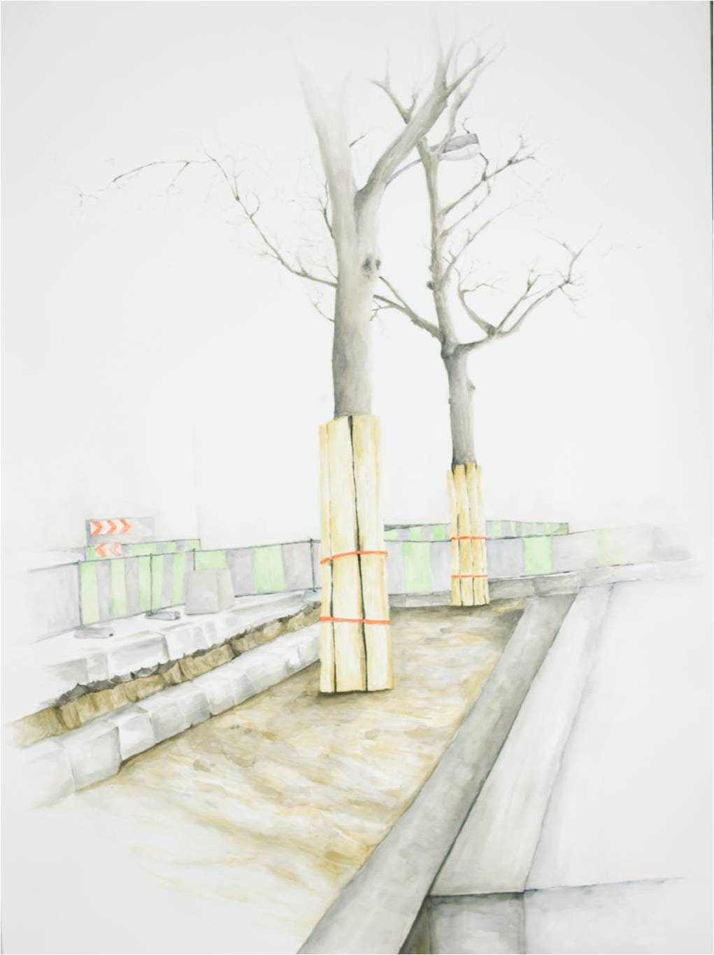 Untitled # 3 of the series Concreto / Periódico