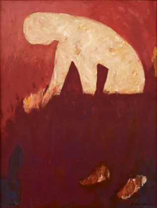 The woman among the wheat with a rabbit