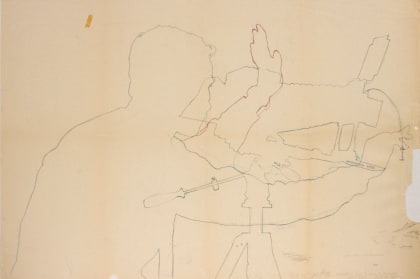 Projected shadow of André Morain