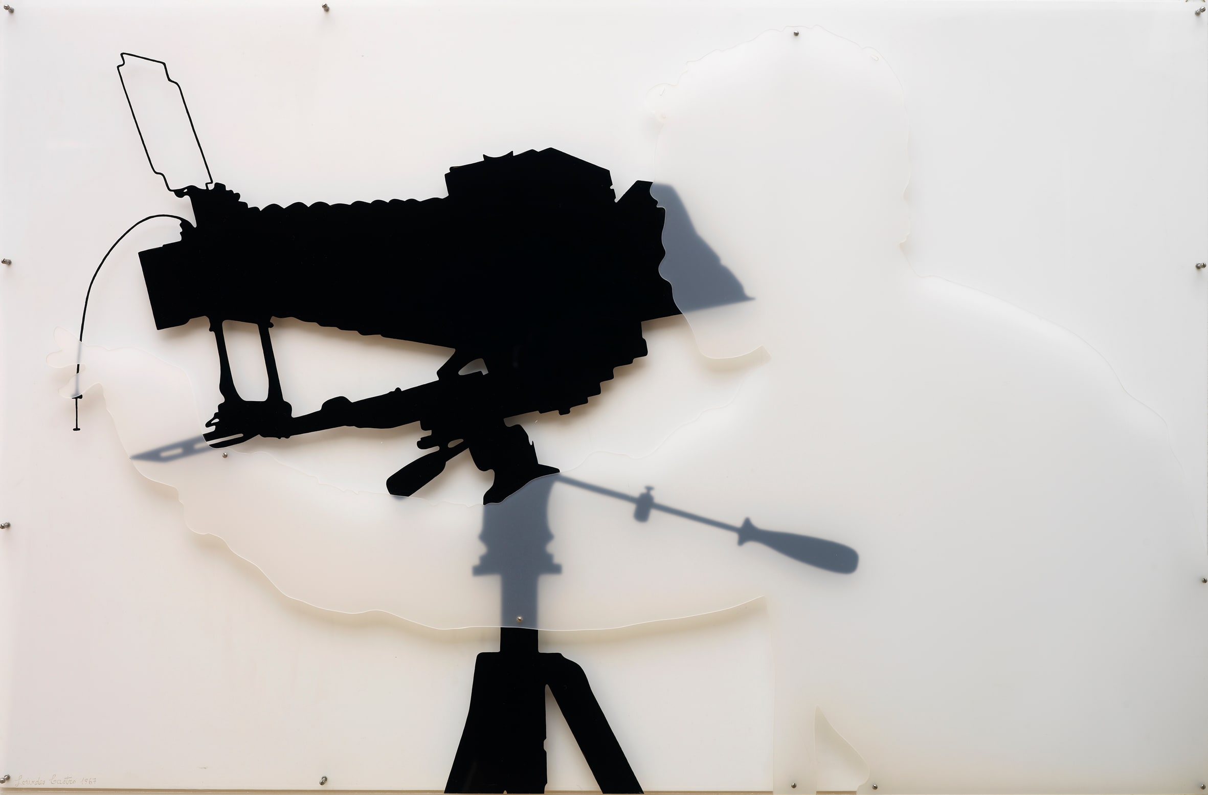 Projected Shadow of André Morain with Linhof