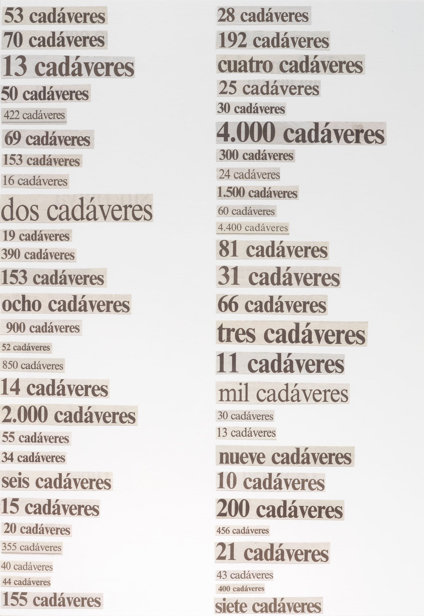 Listas (Cadáveres)