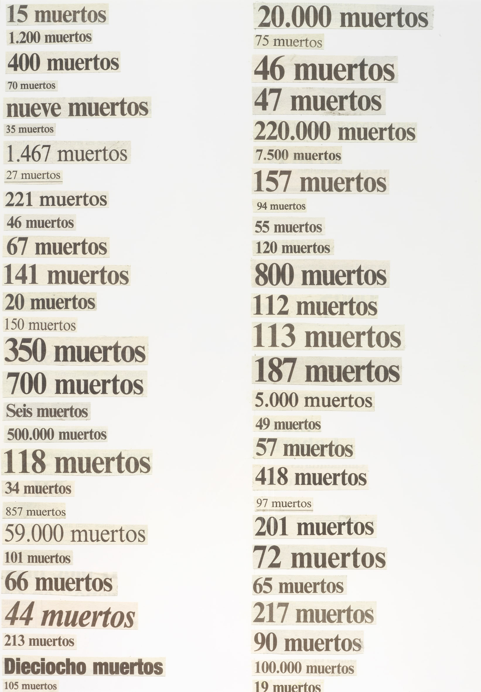 Lists (Deaths II)